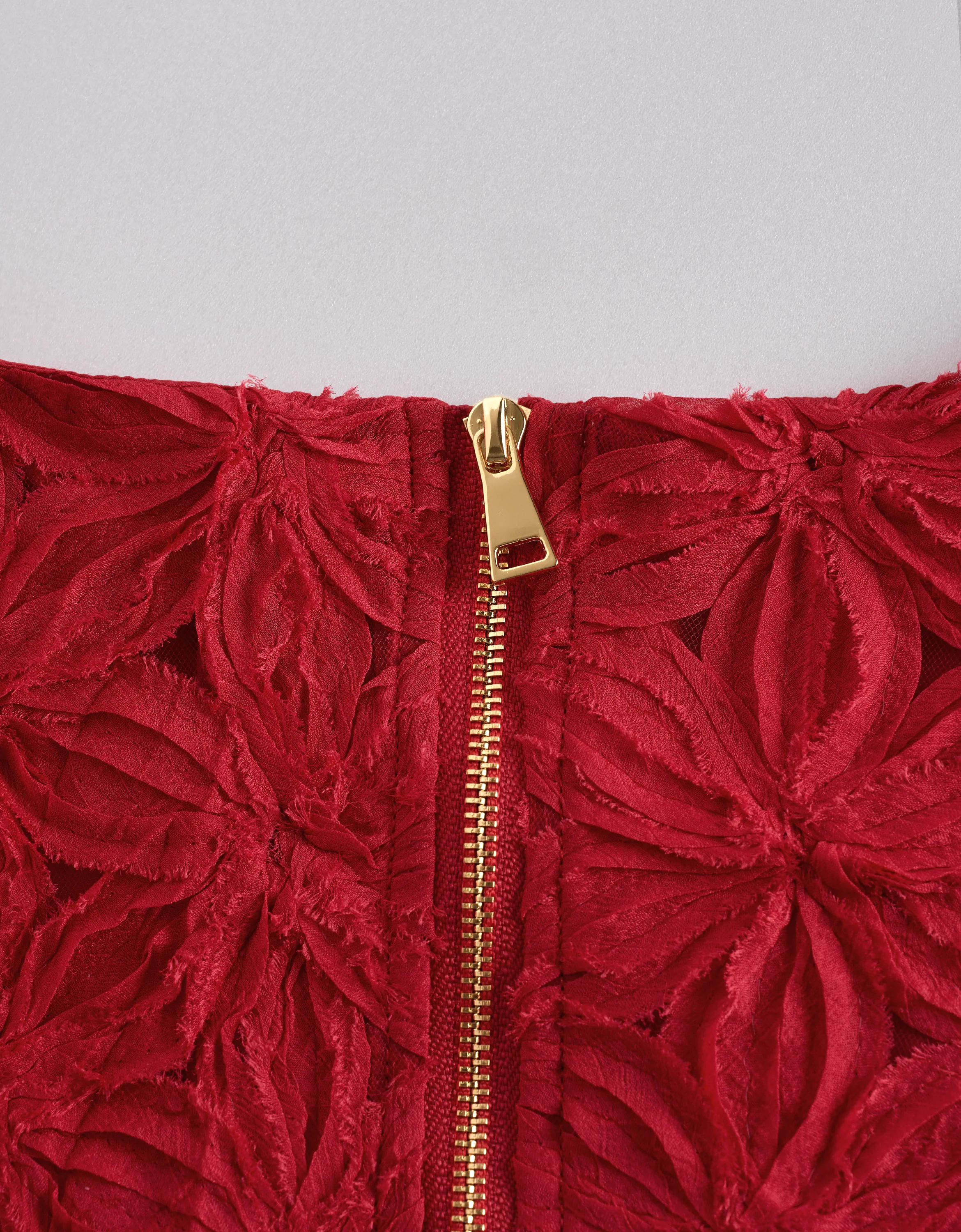 Openwork Floral Embroidery Sleeveless Dress - Image 7