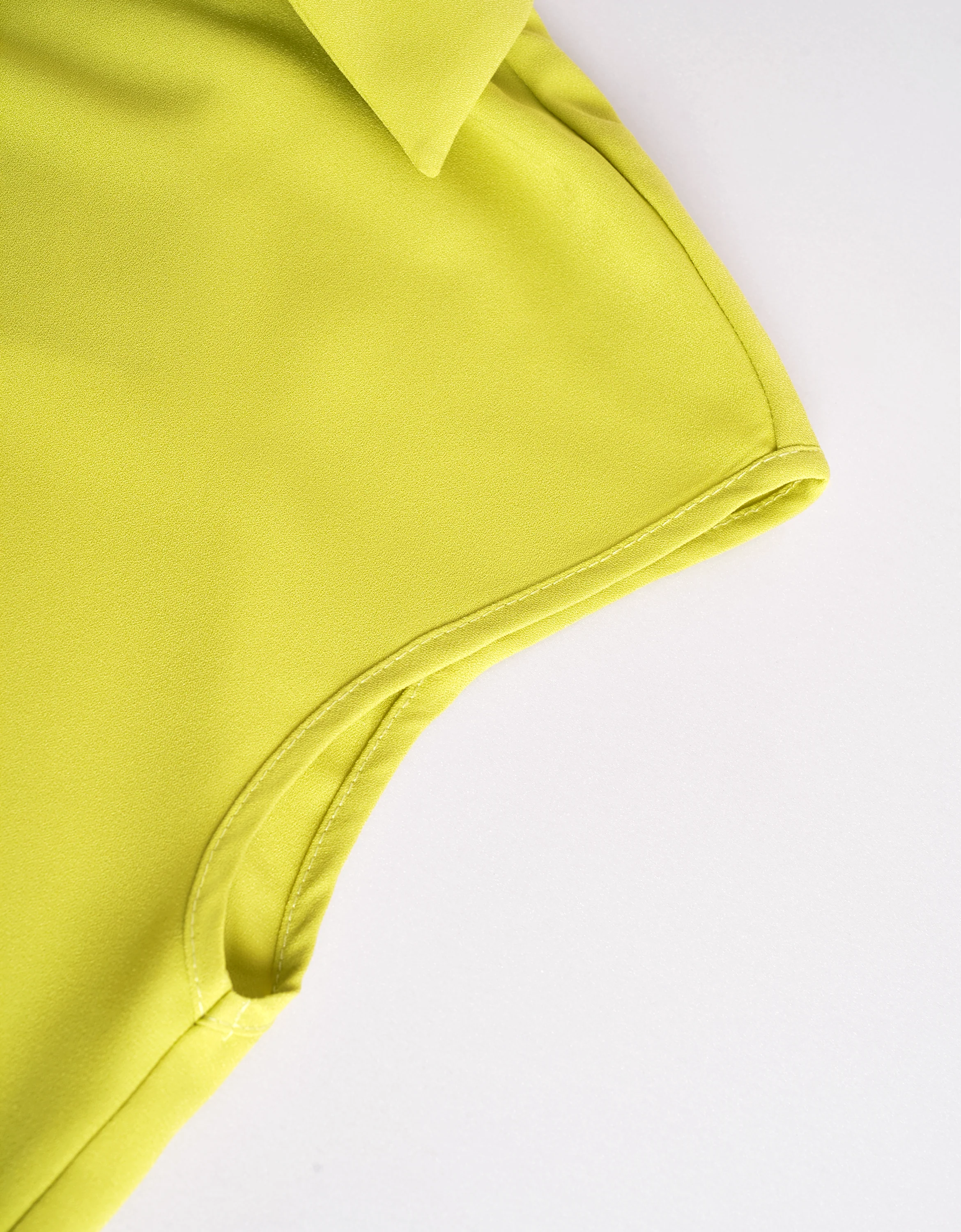 Raglan Sleeves Collared V-neck Top - Image 5