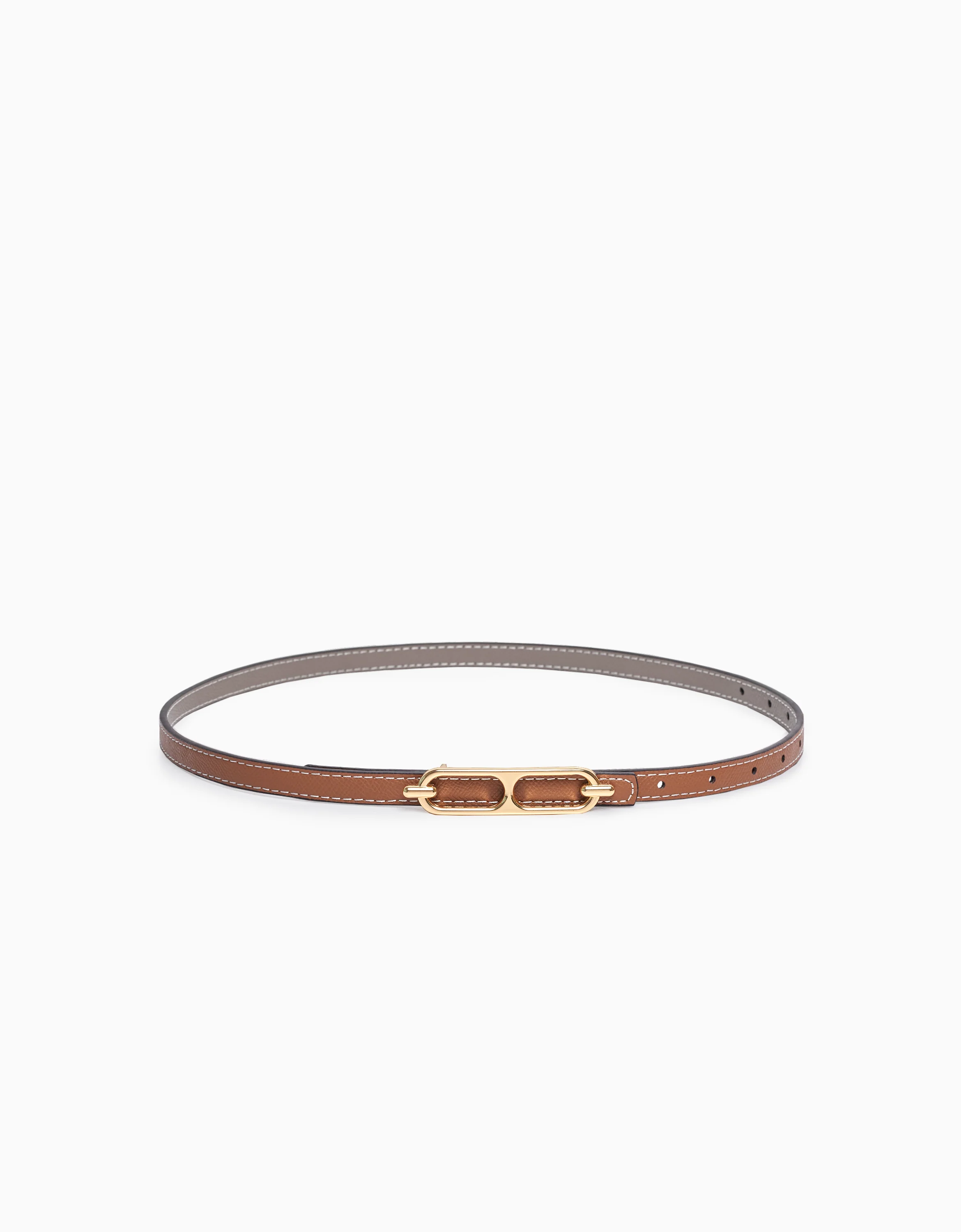 Reversible Thin Leather Belt - Image 10