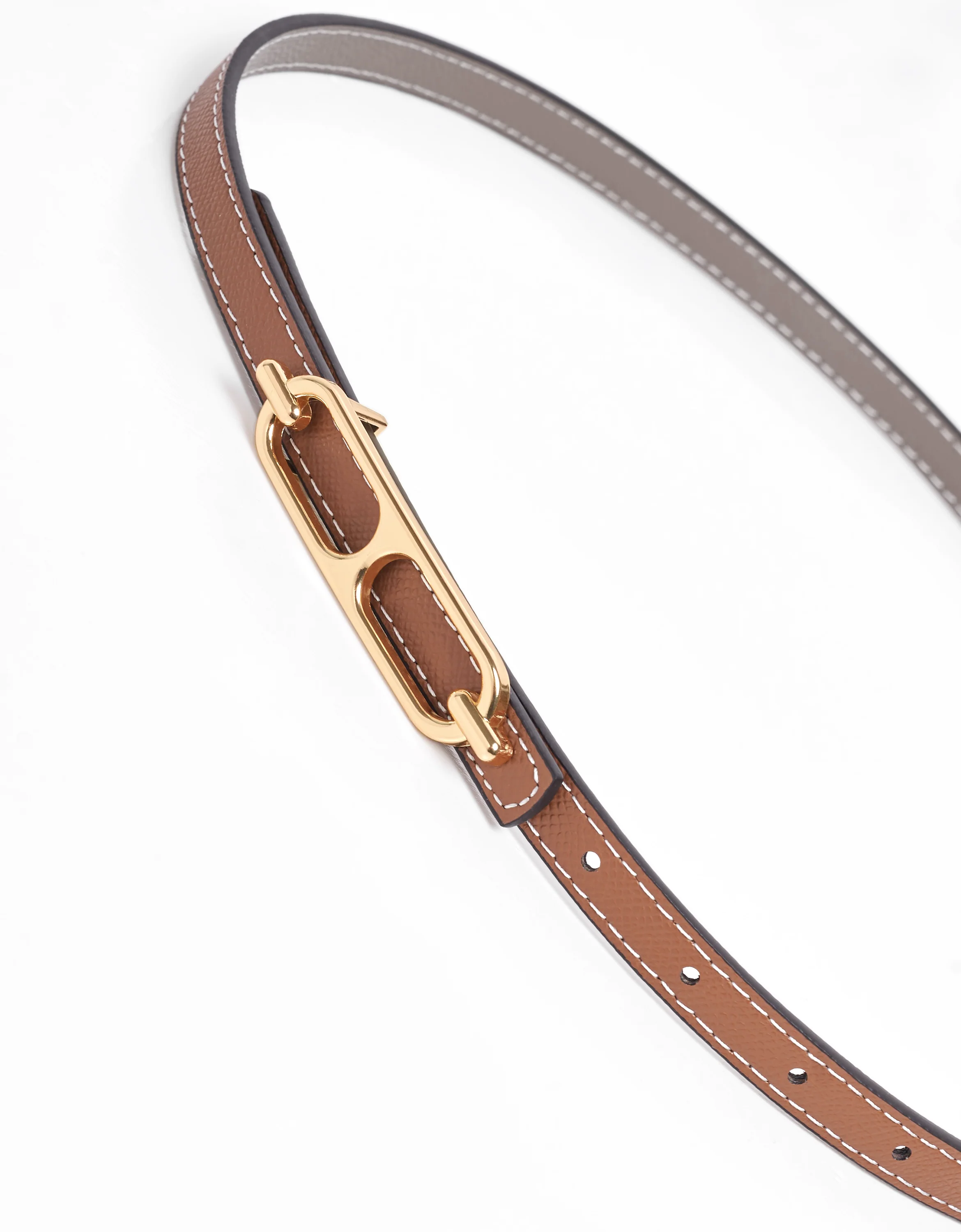 Reversible Thin Leather Belt - Image 11