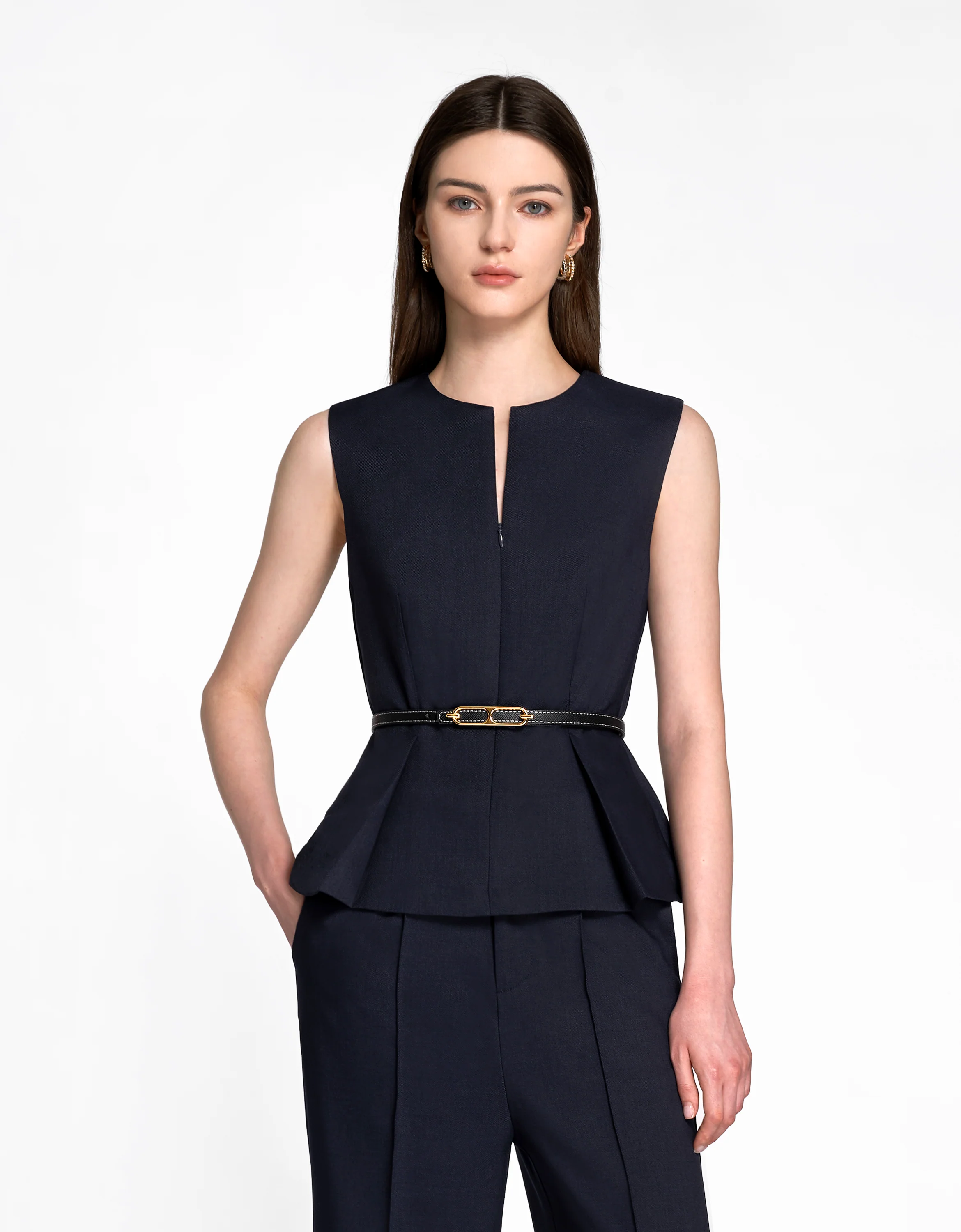 Reversible Thin Leather Belt - Image 8