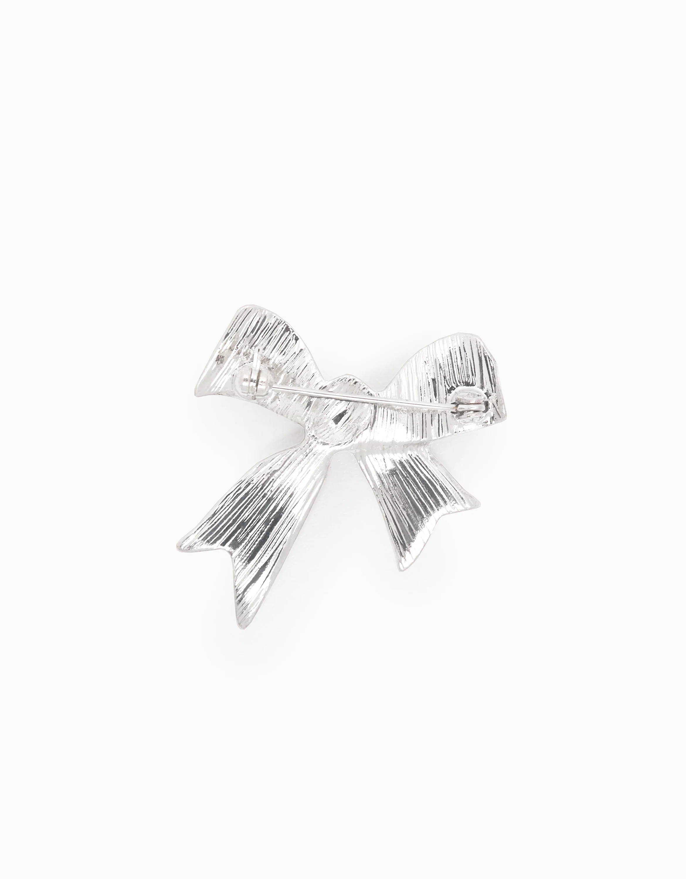 Ribbon Bow Metal Brooch - Image 2