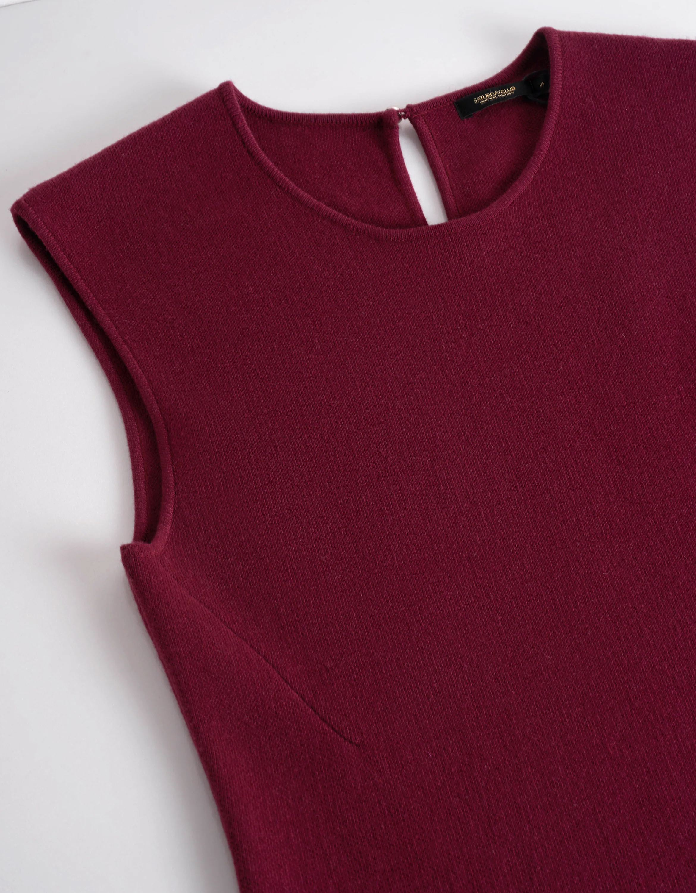 Round Neck Sleeveless Knitted Dress - Image 4
