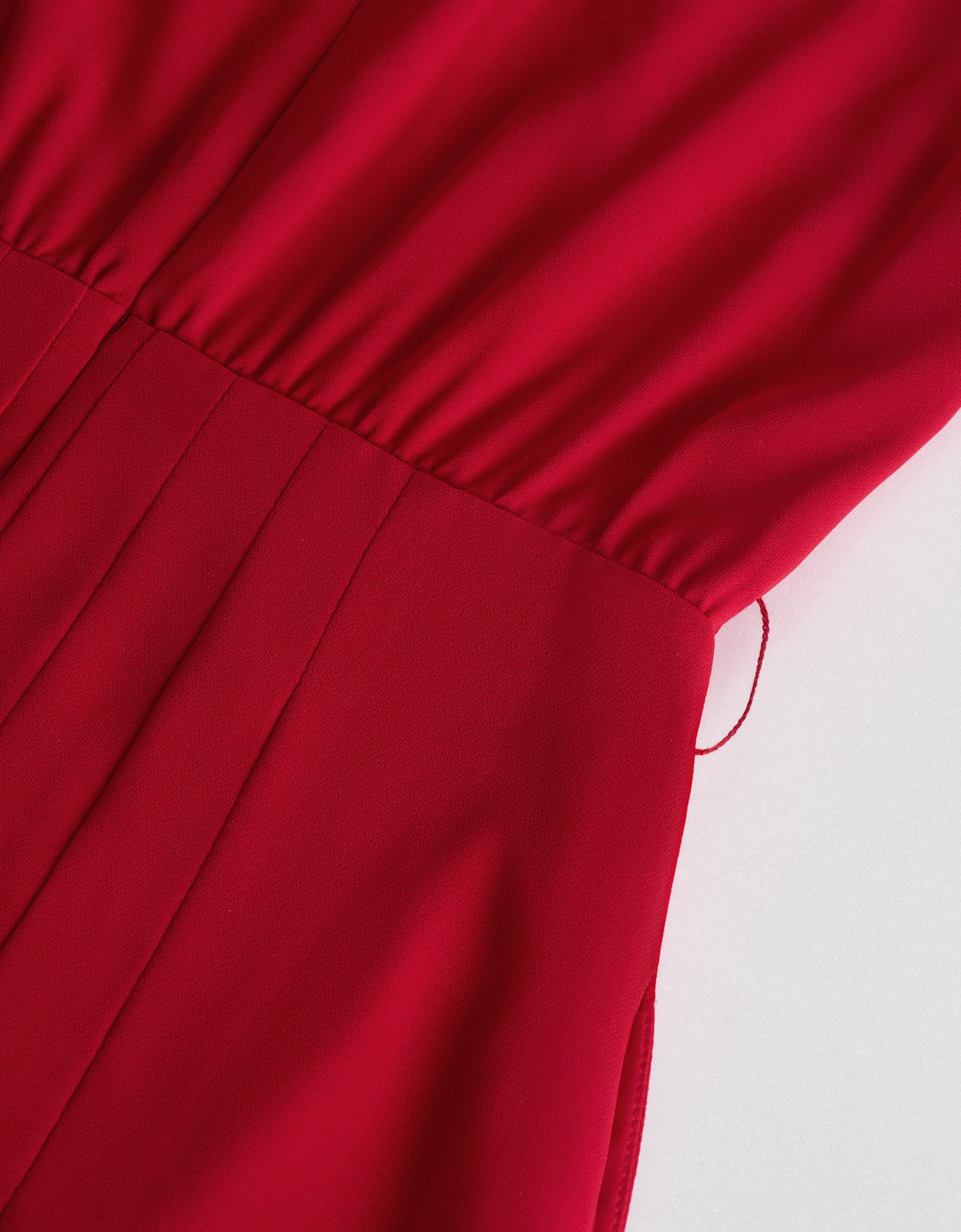 Round Neck Sleeveless Pleated Dress - Image 6