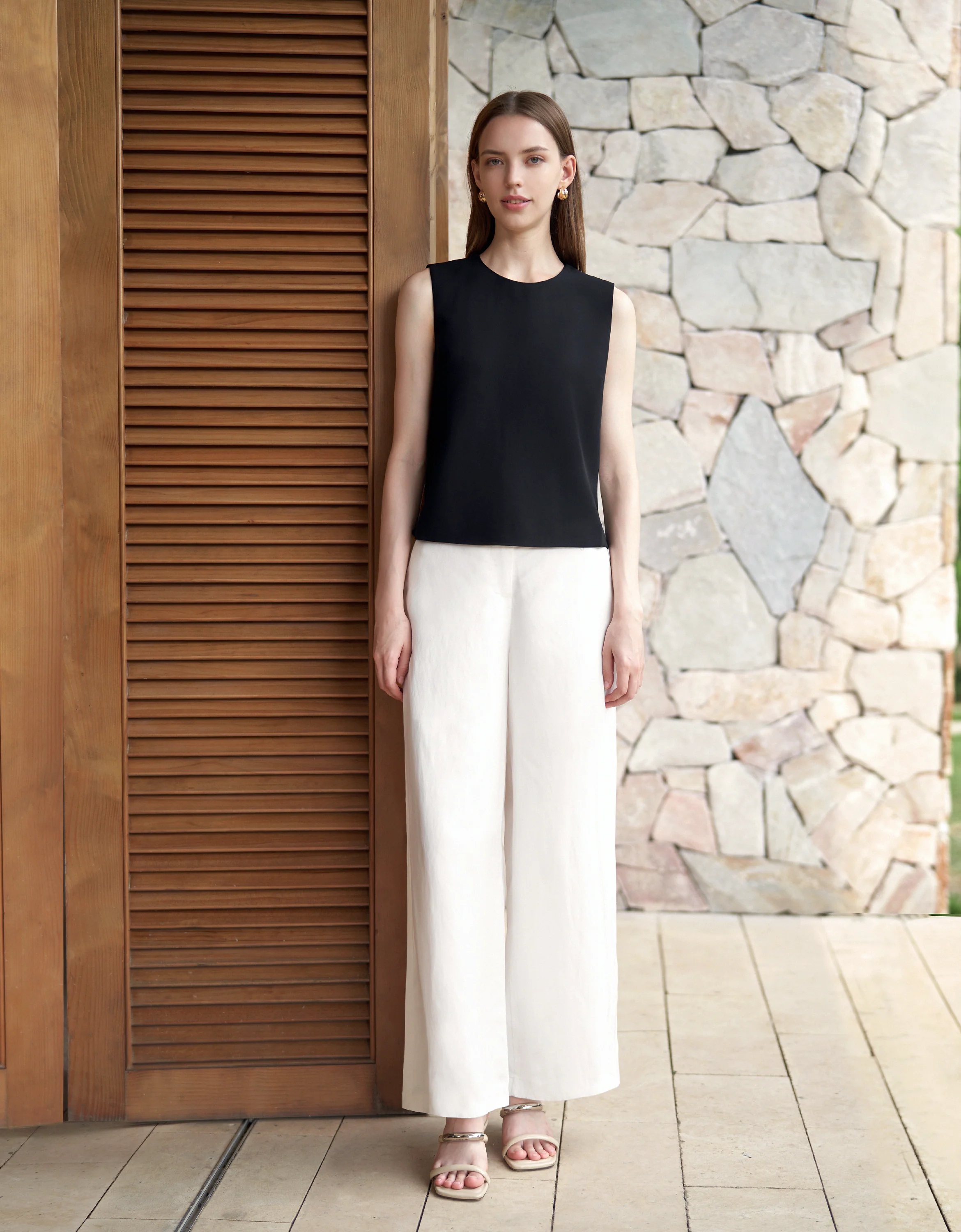 Round Neck Sleeveless Top - Image 25