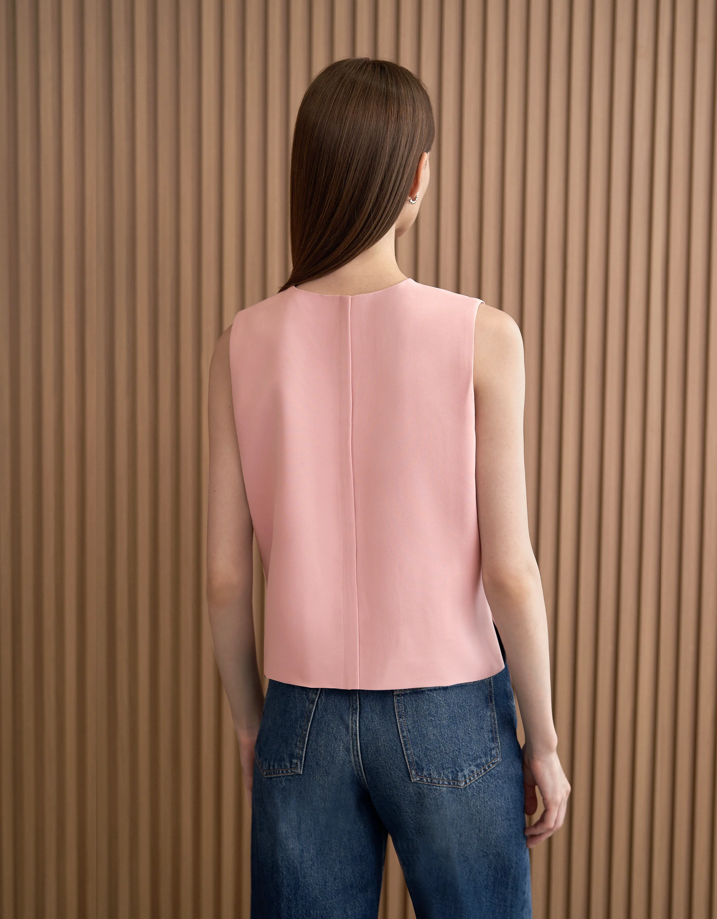 Round Neck Sleeveless Top - Image 41