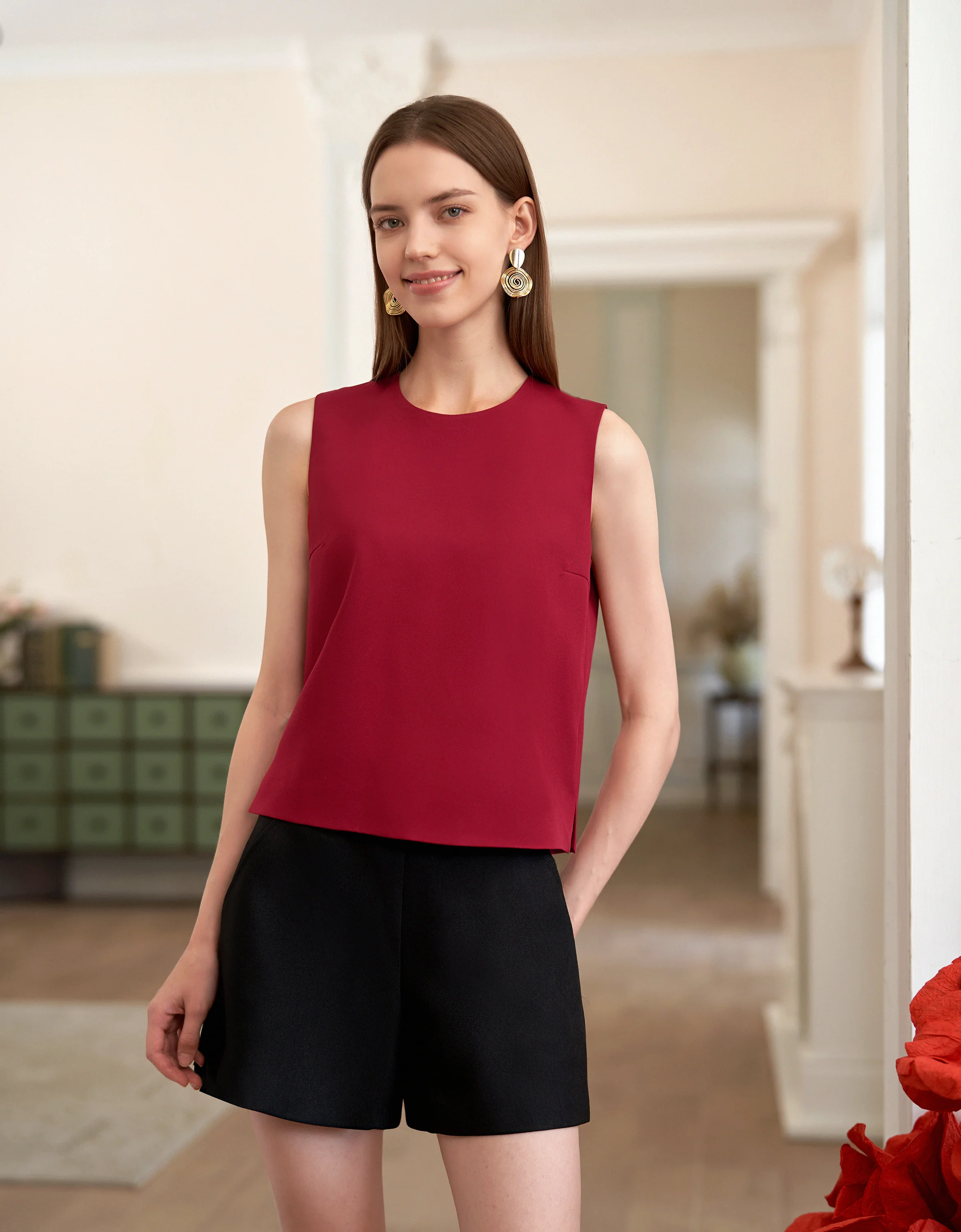 Round Neck Sleeveless Top - Image 6