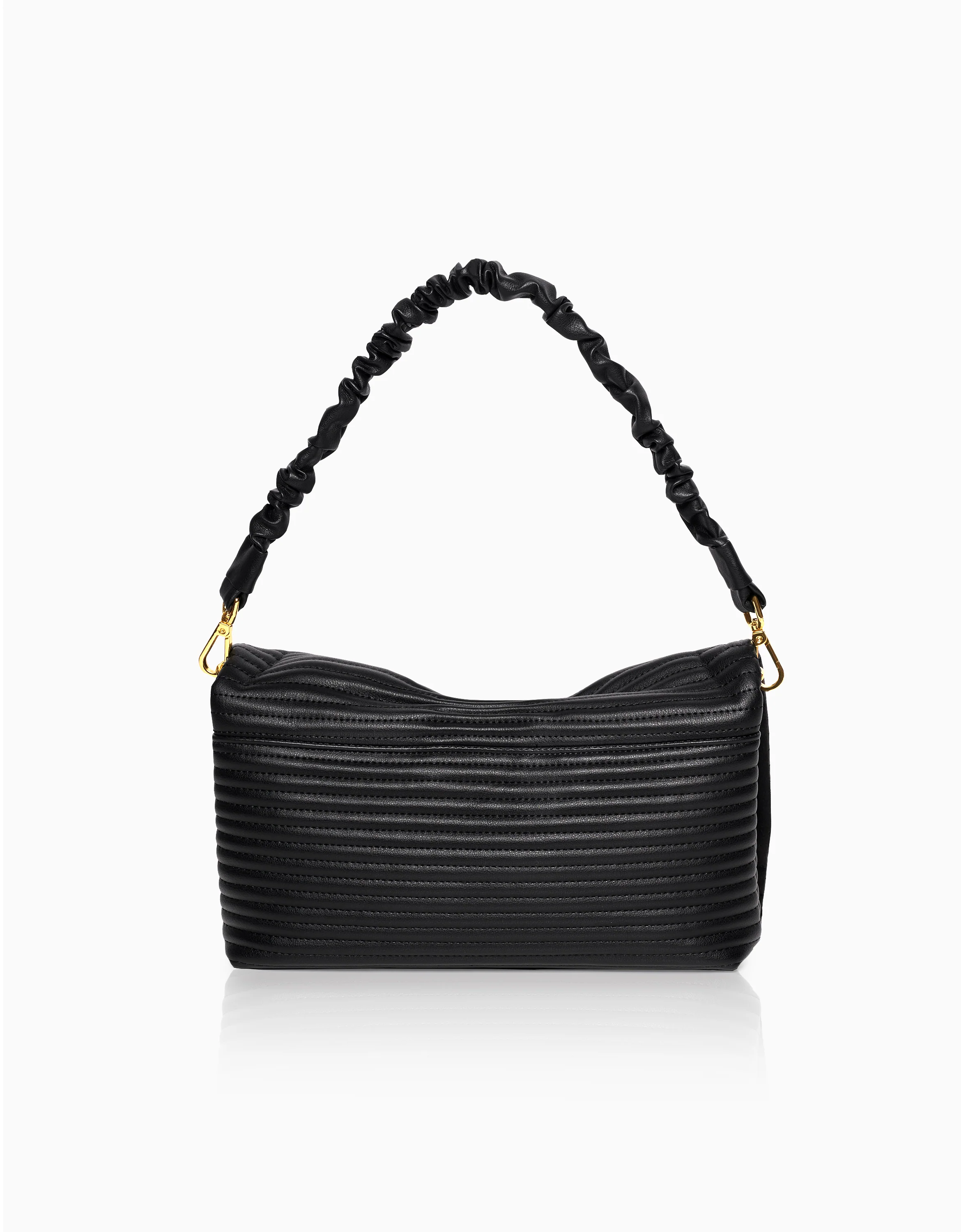 Ruched Leather Bag - Image 3