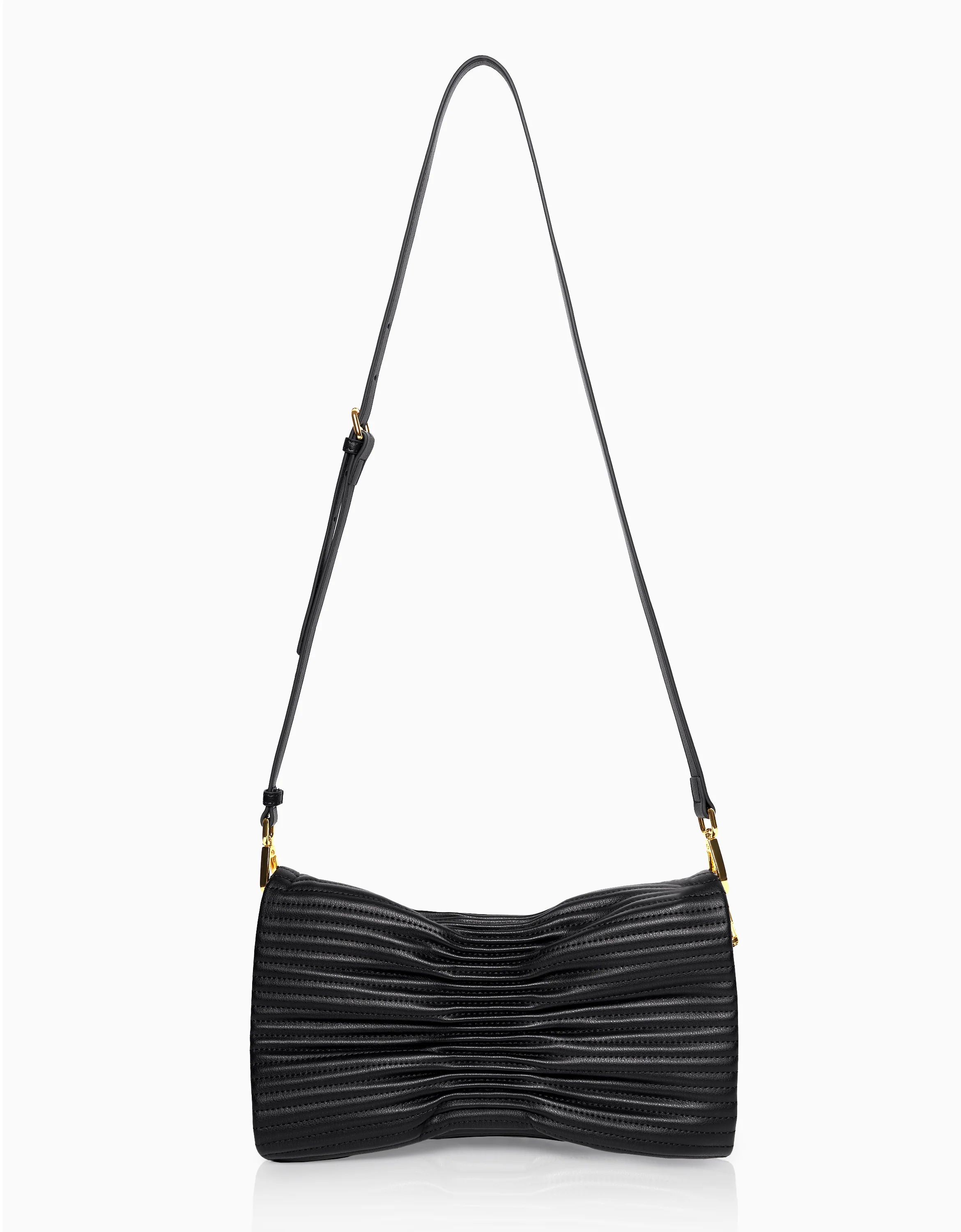 Ruched Leather Bag - Image 4