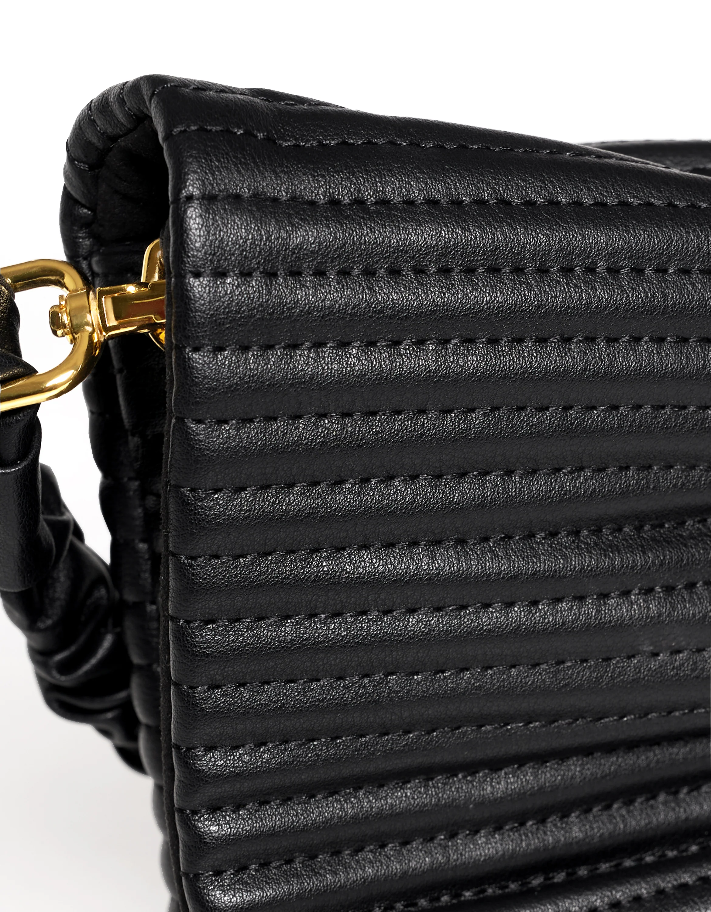 Ruched Leather Bag - Image 5