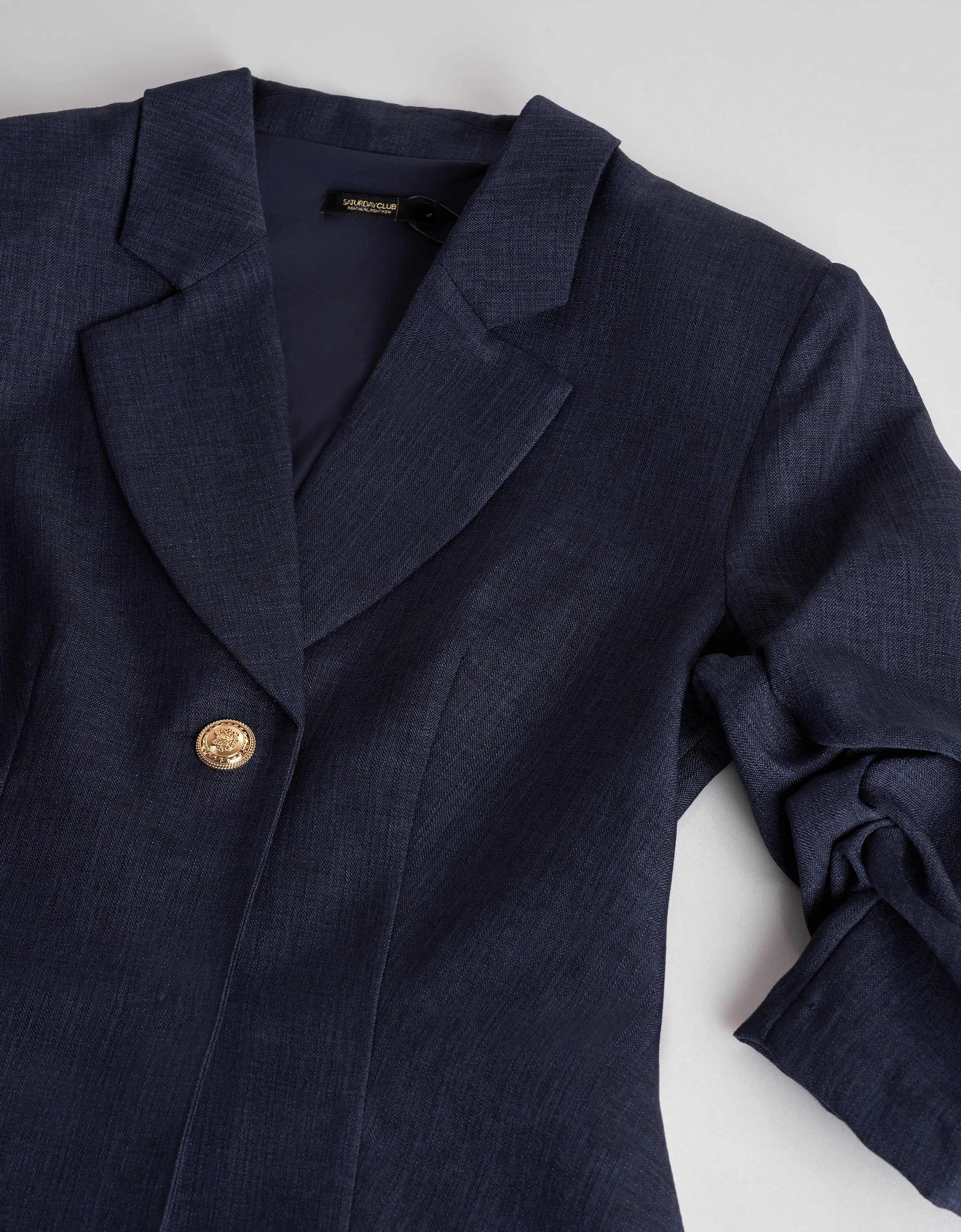 Ruched Sleeves Pleated Suit Dress - Image 6
