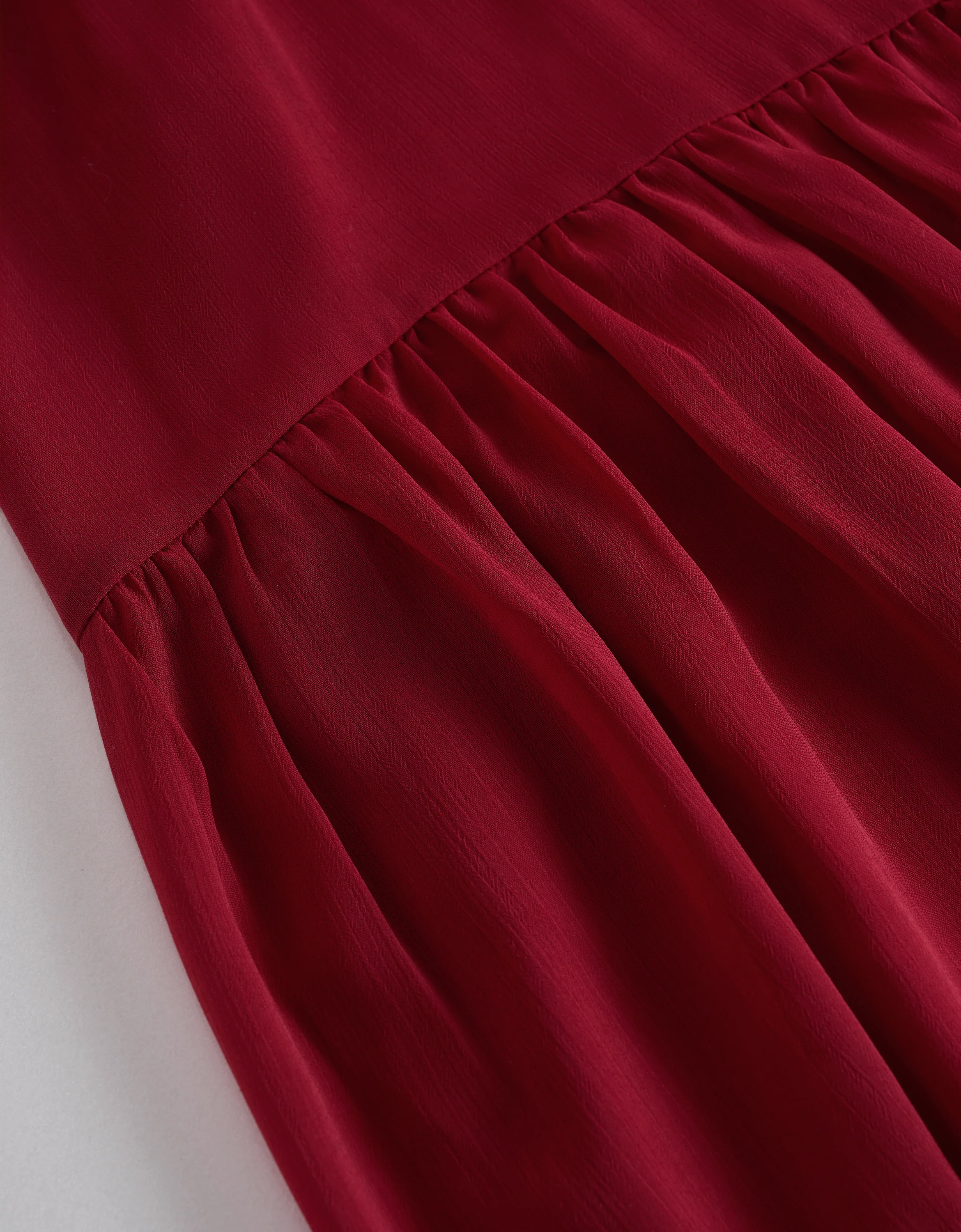 Scarf Collar V-neck Chiffon Dress - Image 17