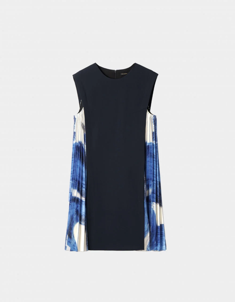 Side Printed Pleated Shift Dress - Image 110