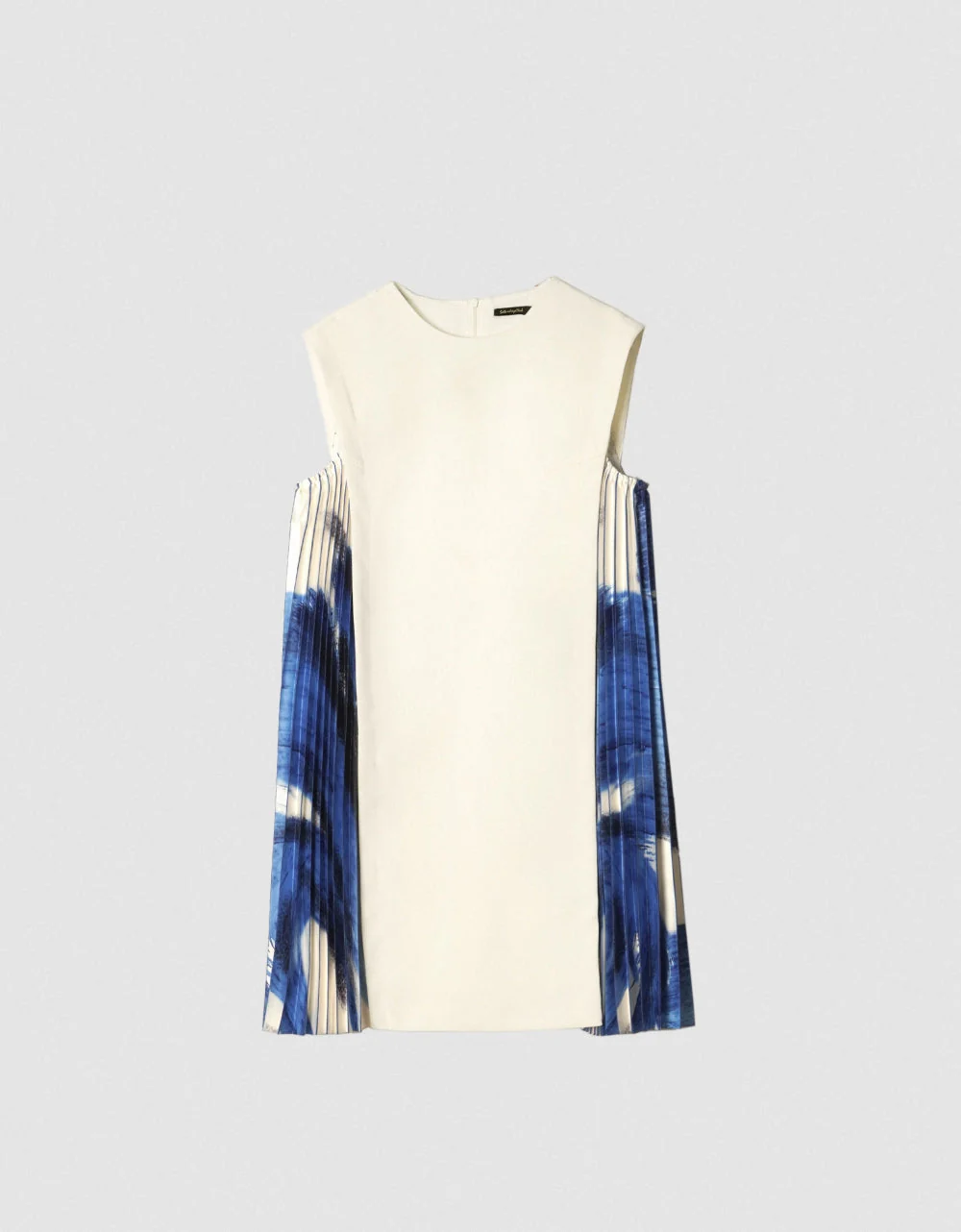 Side Printed Pleated Shift Dress - Image 63