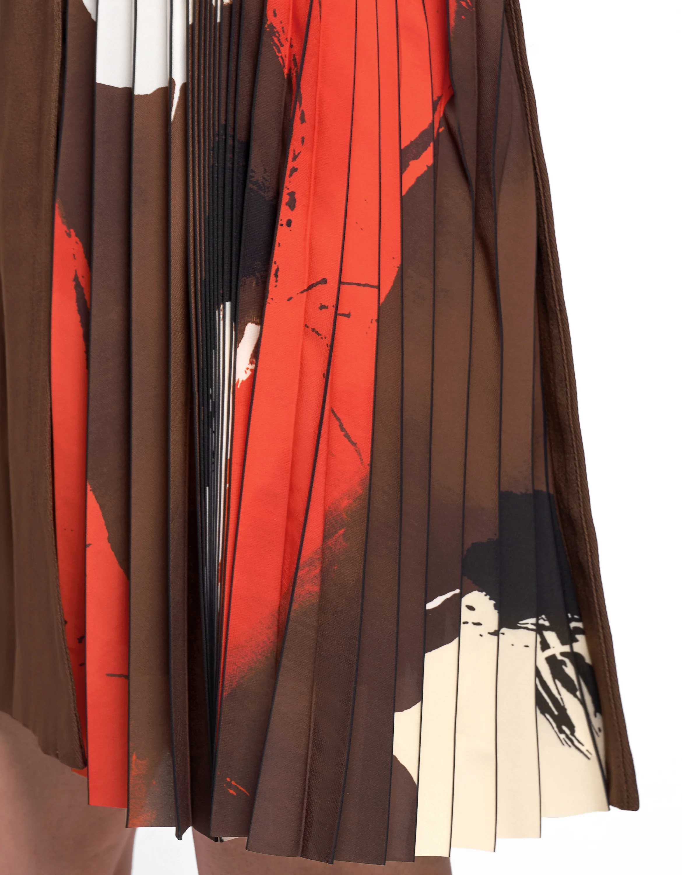 Side Printed Pleated Shift Dress - Image 82