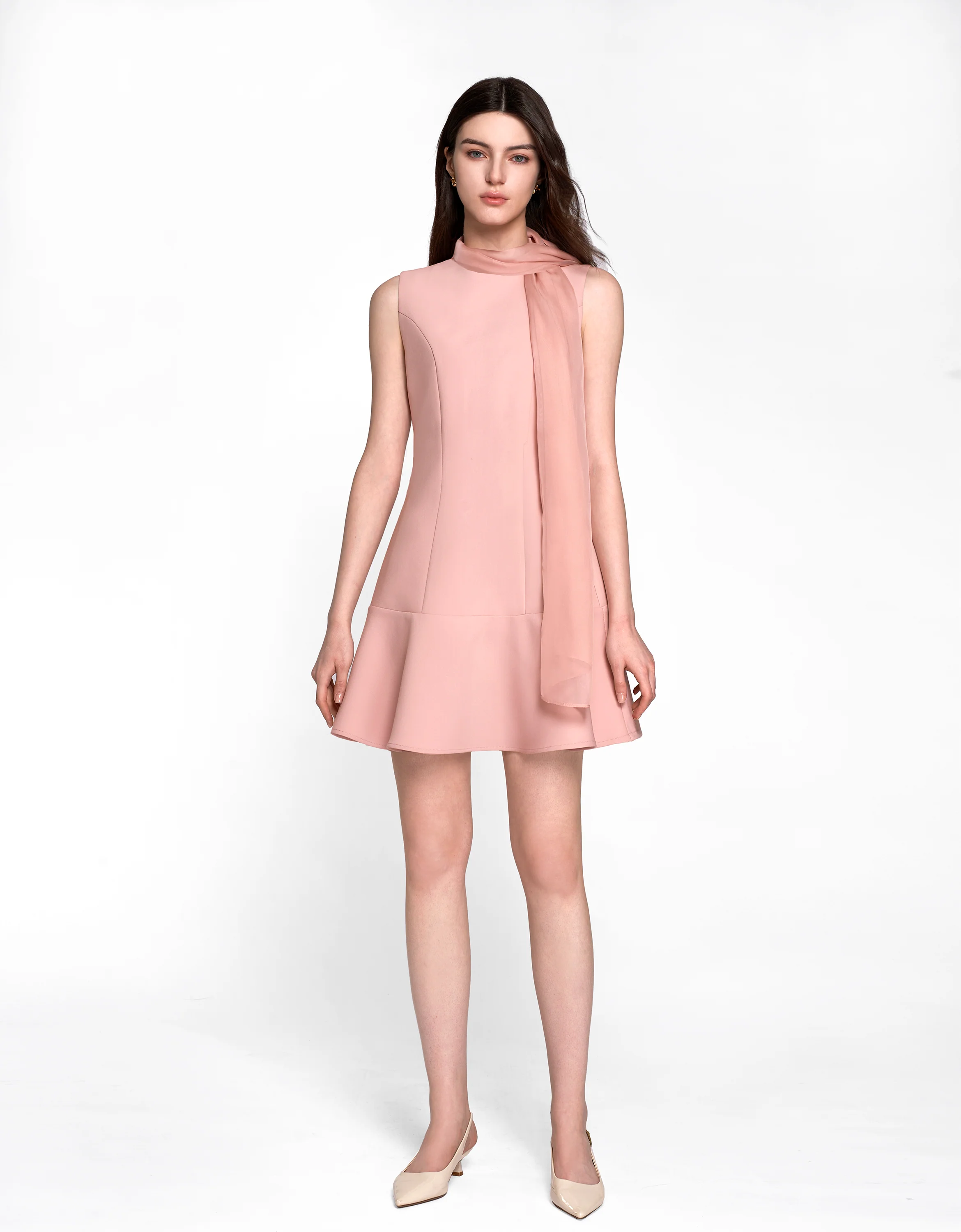 Sleeveless Tulle Two-way Dress - Image 27