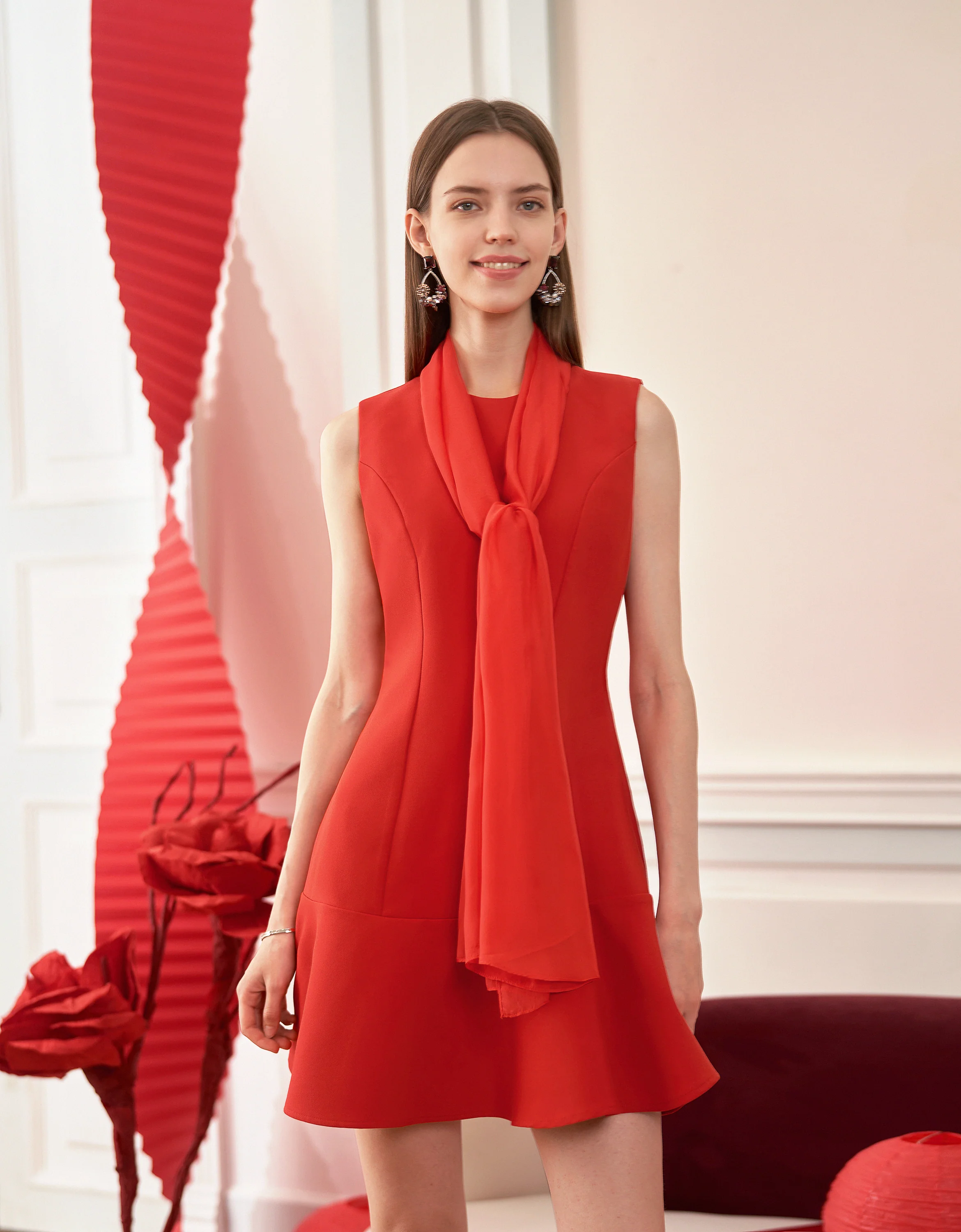 Sleeveless Tulle Two-way Dress - Image 6