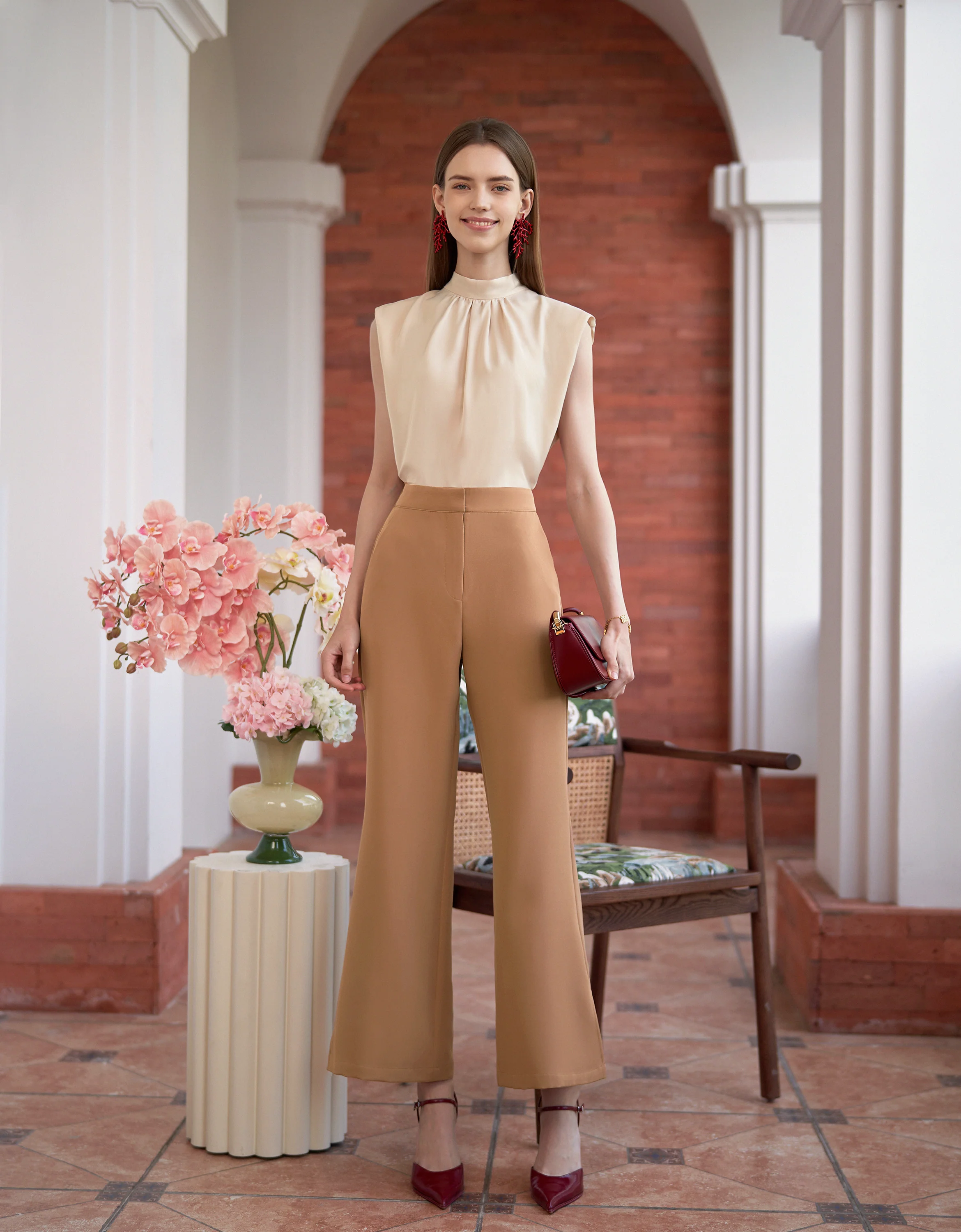 Slit Hem Trousers