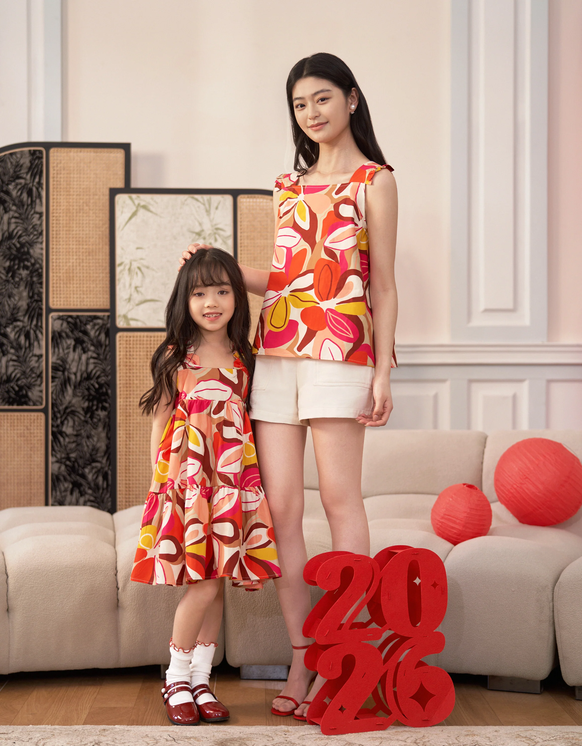 Square Neck Ruffled Hem Floral Dress - Image 5