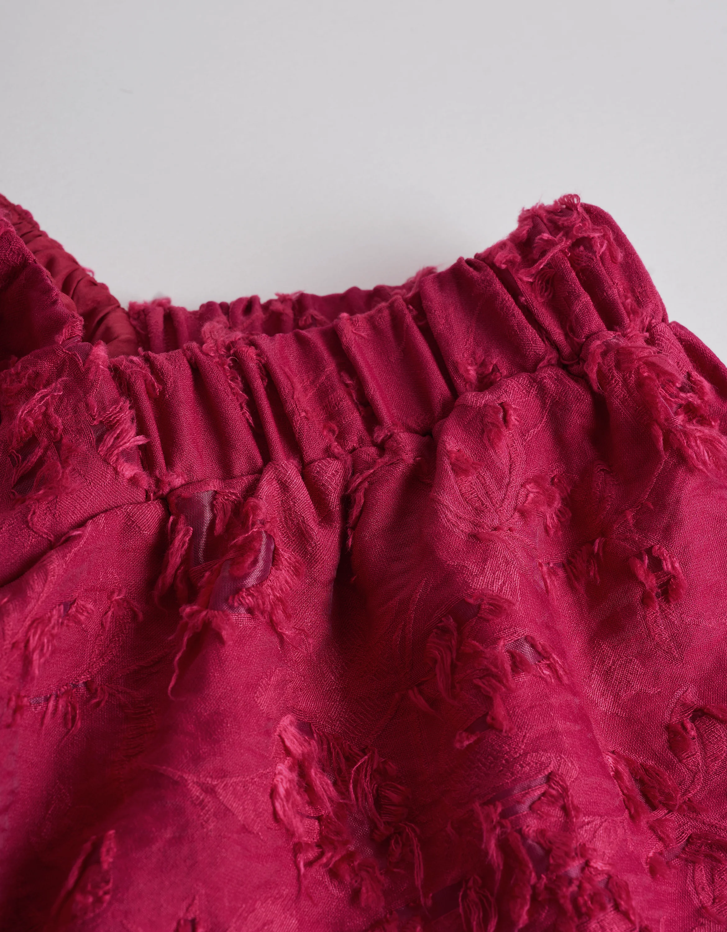 Square Neck Ruffled Sleeves Textured Top - Image 6
