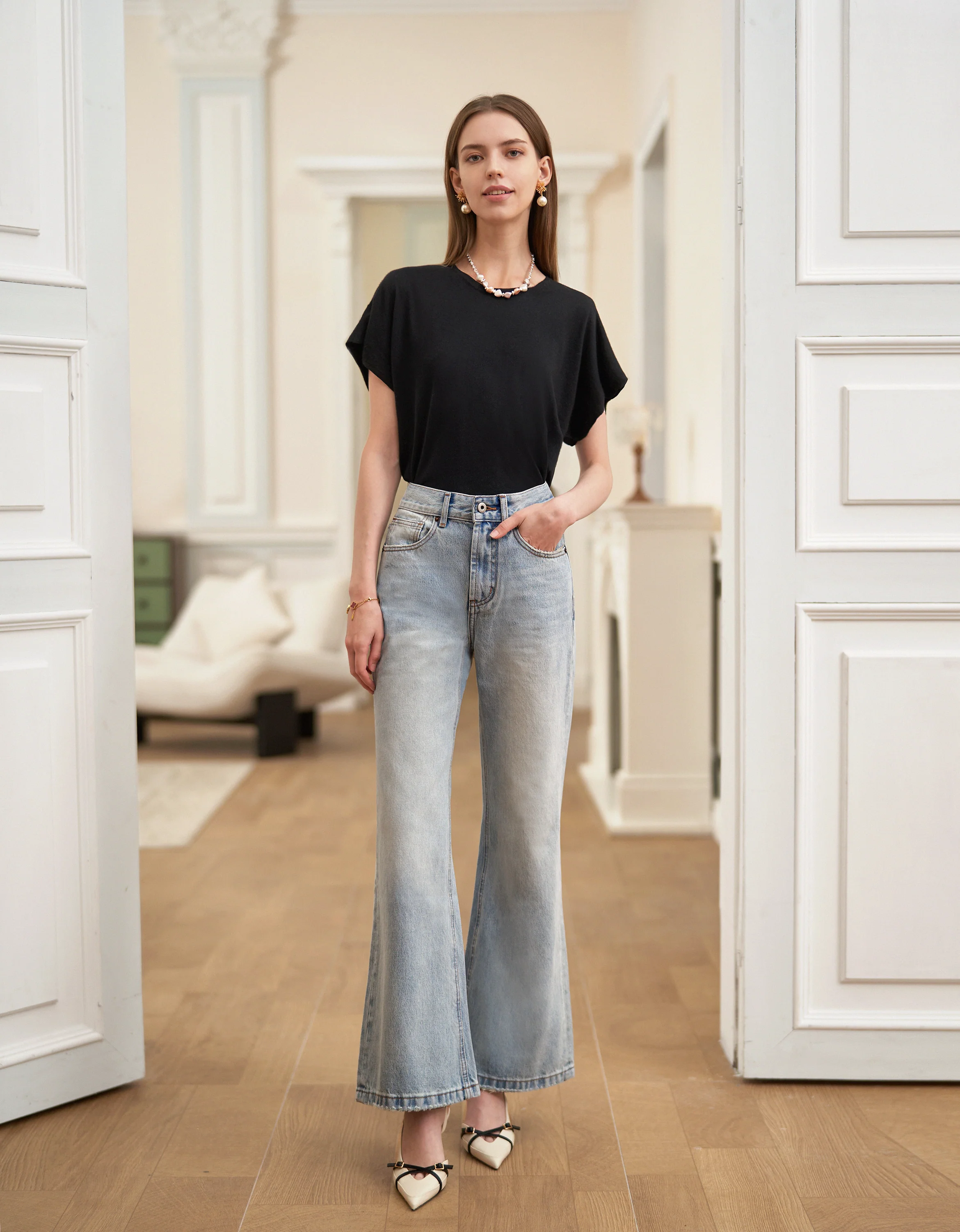 Straight Leg Slim Fit Jeans
