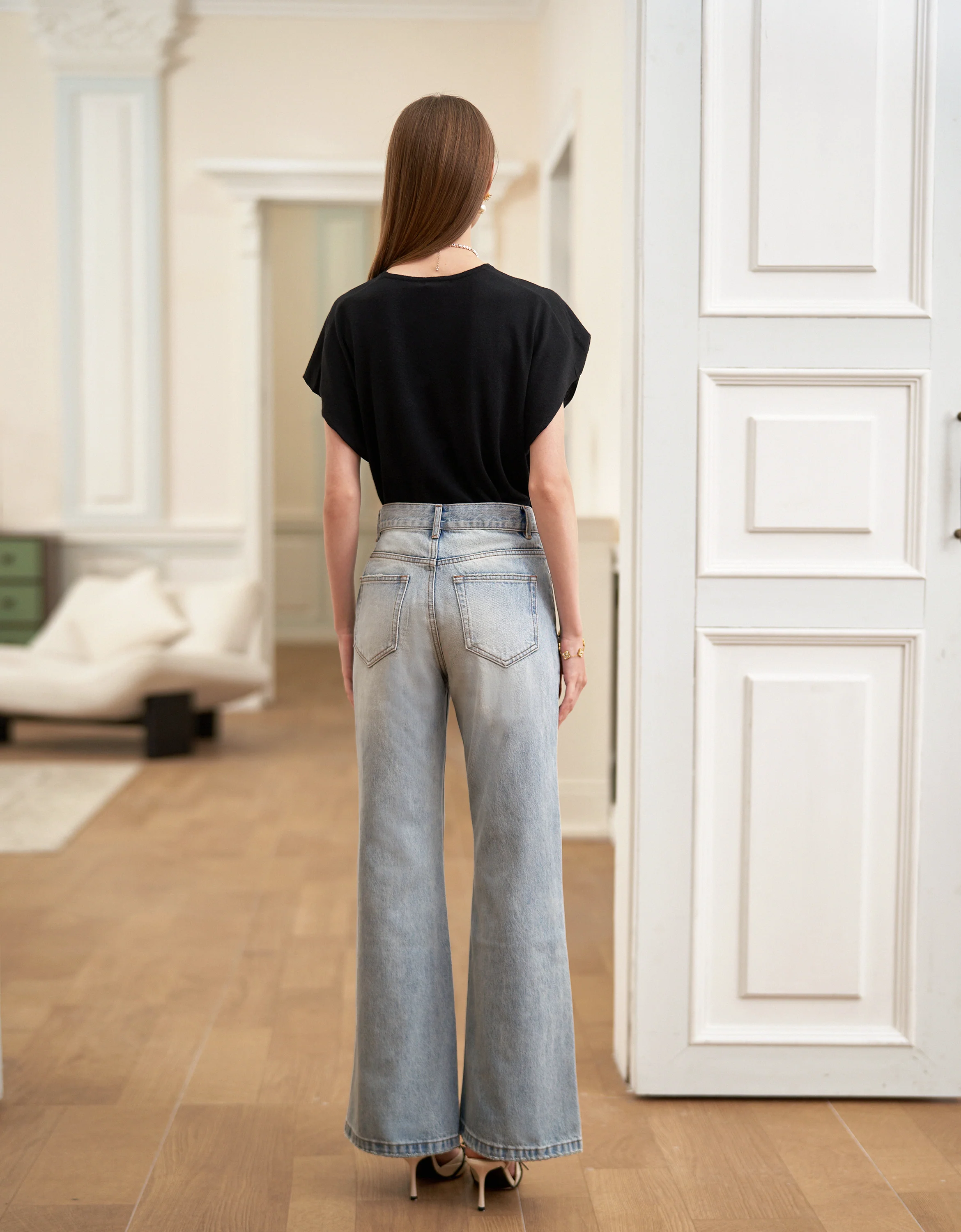 Straight Leg Slim Fit Jeans - Image 2