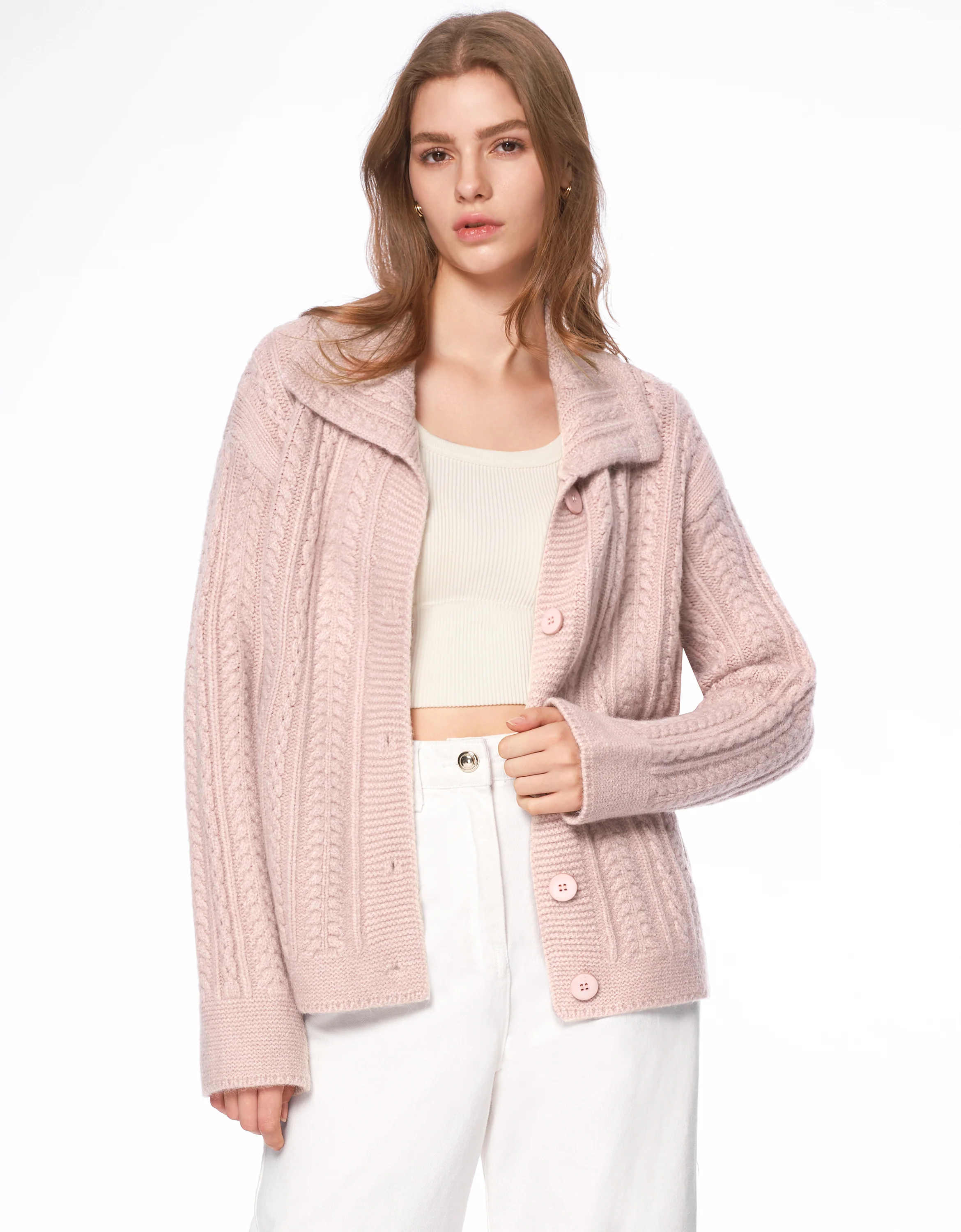 Textured Knit Cardigan - Image 2