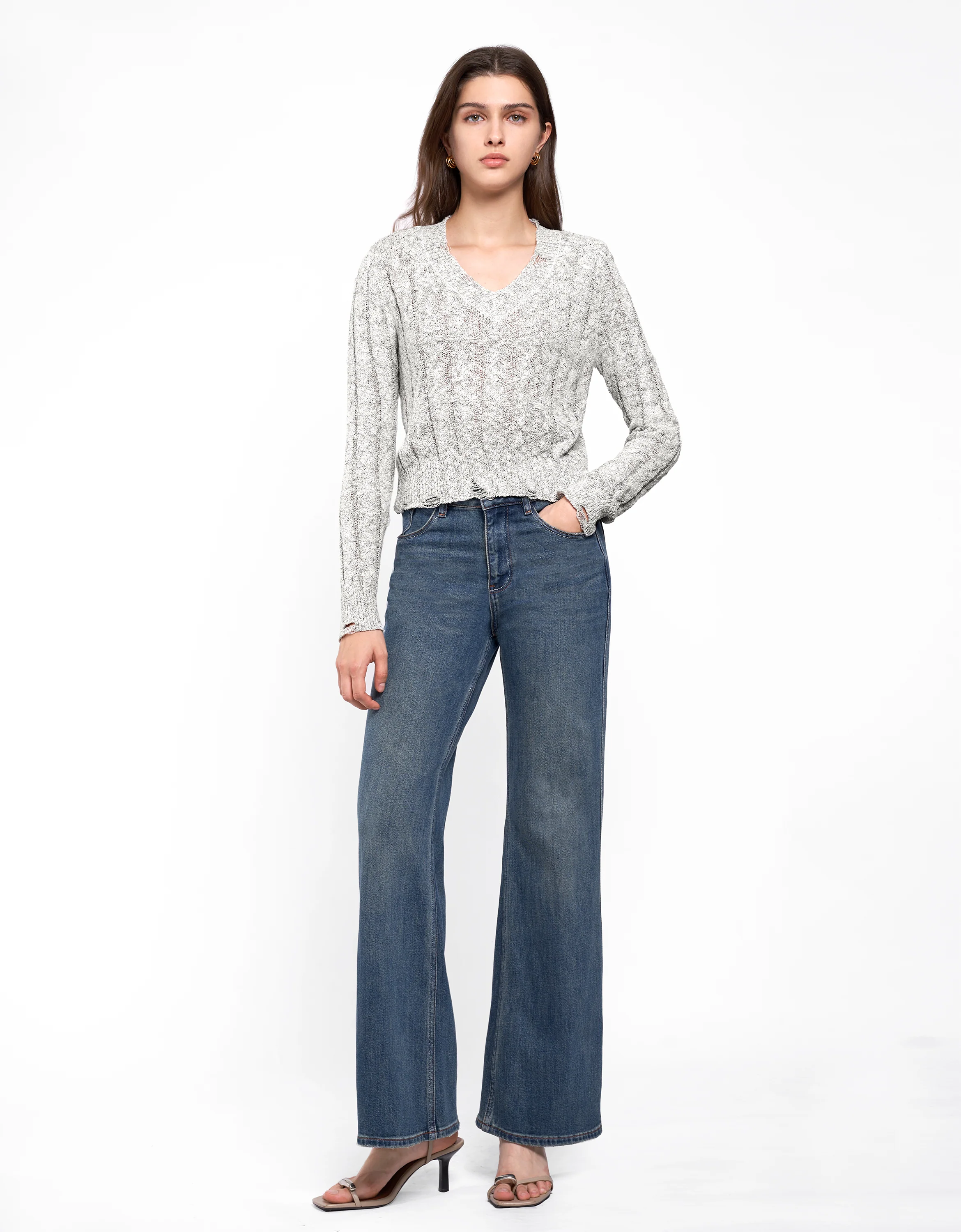 Textured Wool Knit Top - Image 2