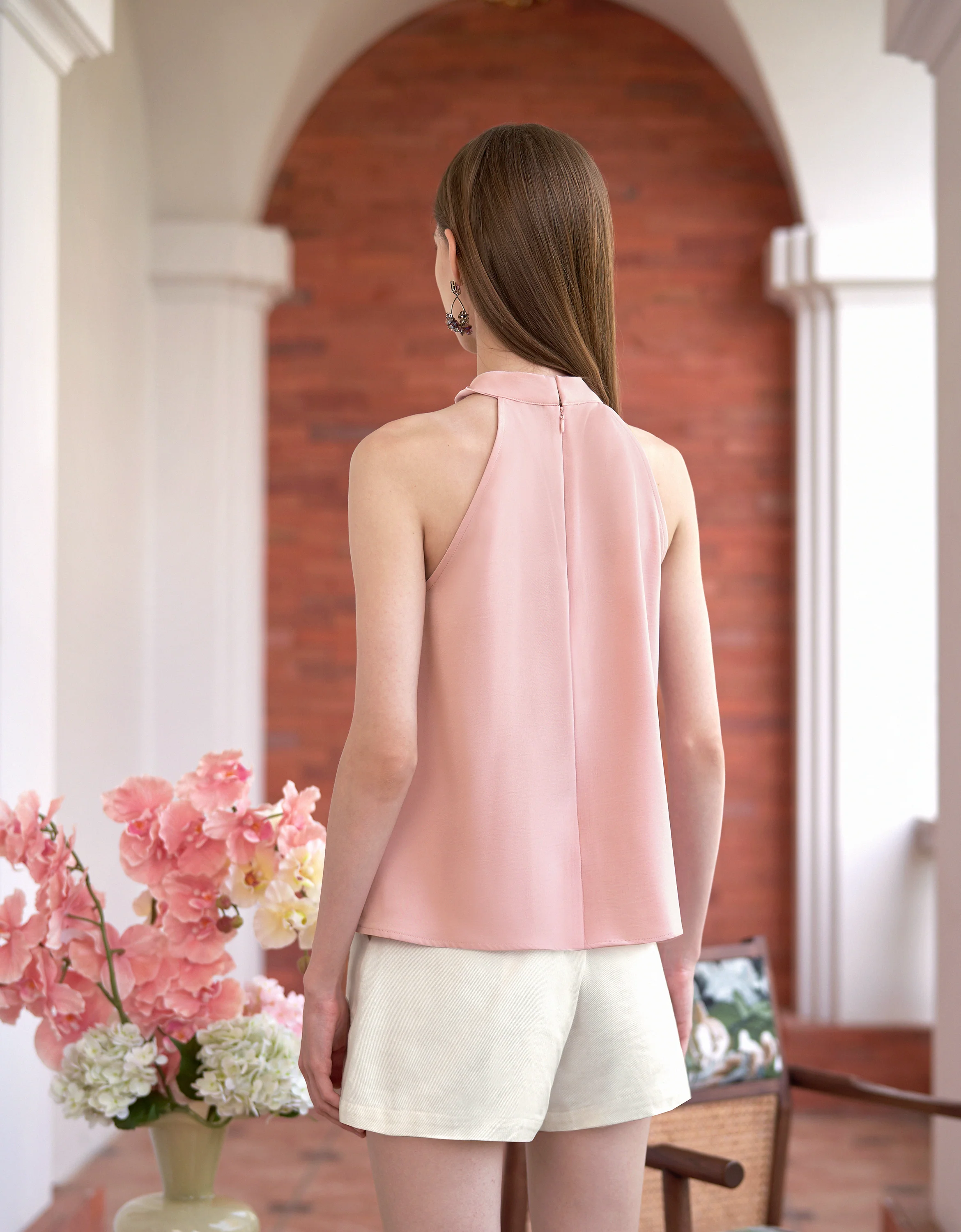 Twist Collar Halterneck Top - Image 3
