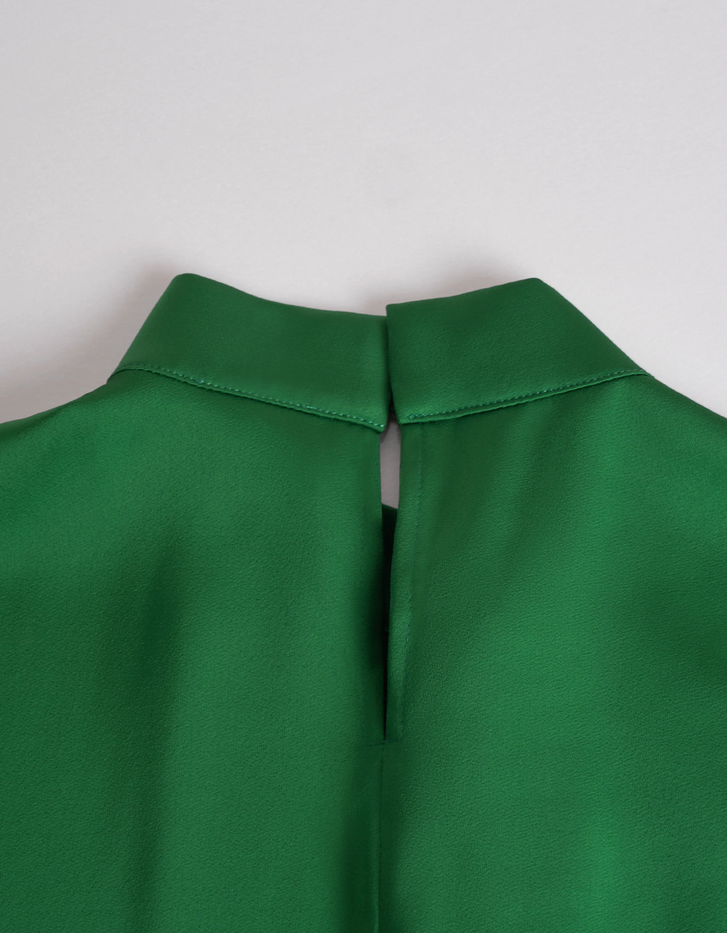 Twisted Neckline Stand Collar Top - Image 27