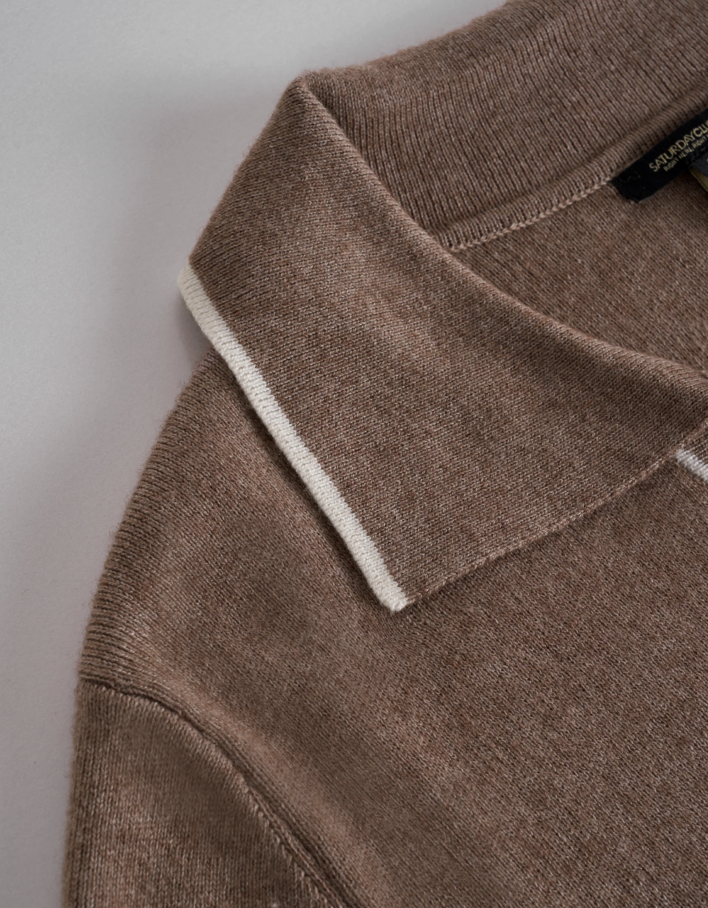 Wool-blend Contrast Trims Long Sleeve Knitted Top - Image 7